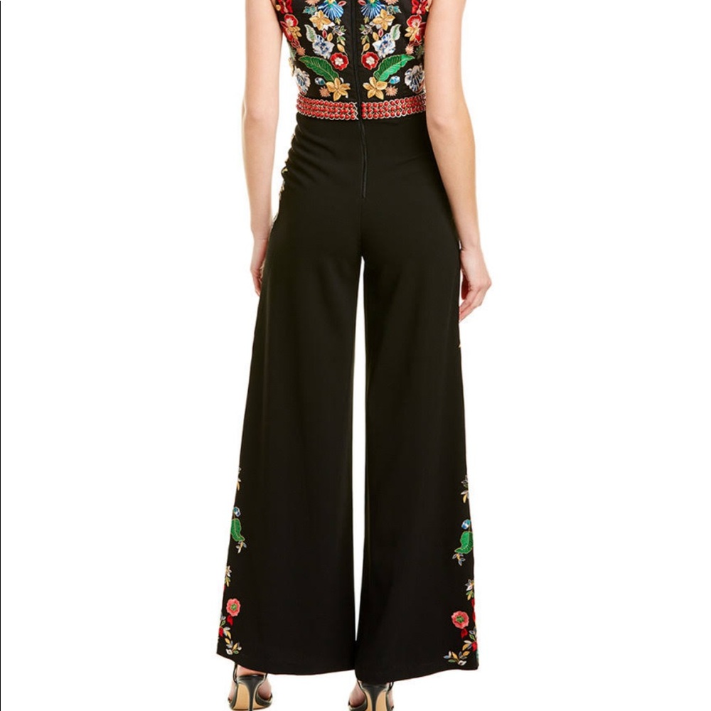 ALICE + OLIVIA
Embellished crepe jumpsuit
